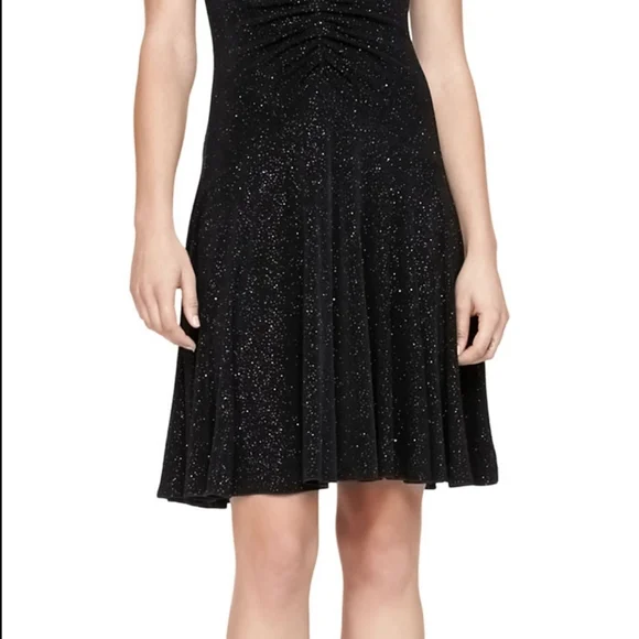 Armani Collezioni | Dresses | Armani Collezioni V Neck Glitterjersey  Dresssize Us4 Uk4 New With Tag | Poshmark